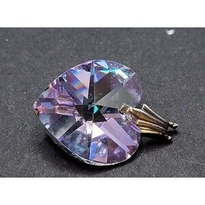 Aurora Borealis Petite Heart Pendant Love Anniversary Valentines